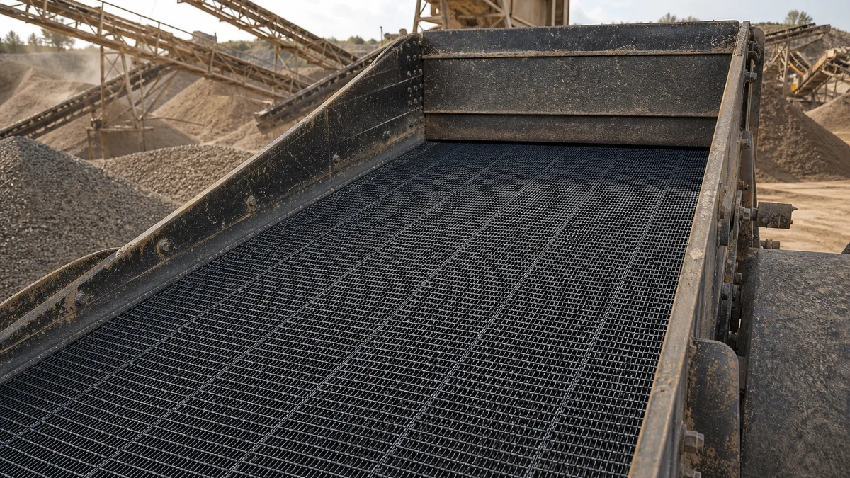 65Mn Hooked Vibrating Screen Mesh for Quarry and Aggregate Screening